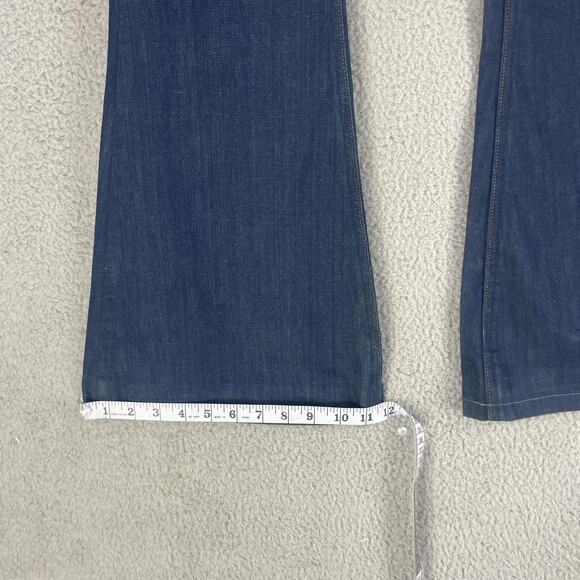 Levi's Jeans Womens 6 Blue 1974 Bell Flare Bell Bottom Orange Tab Stretch Denim - Picture 2 of 16